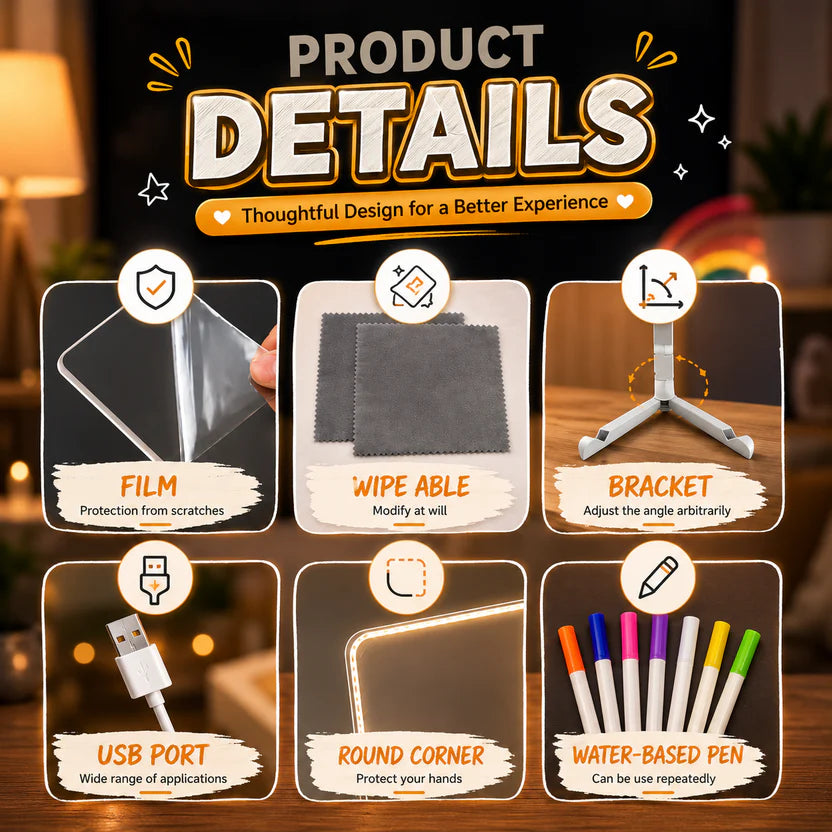 LED  Glow Drawing Board light Pad for Artists & Kids